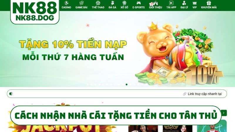 Cách nhận nhà cái tặng tiền cho tân thủ