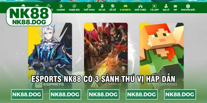 Nền tảng hiện có 3 sảnh hấp dẫn để bạn chọn lựa