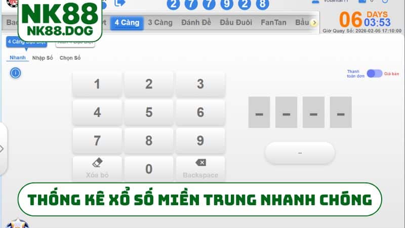 Thống kê xổ số miền trung nhanh chóng